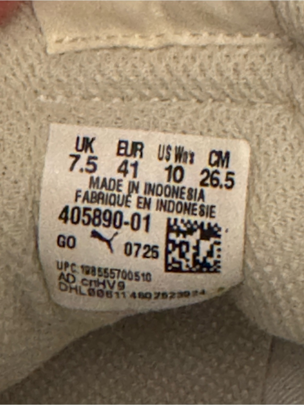 Puma Women’s Silver Metallic Sneaker with Cream Accents - Picture 5 of 5
